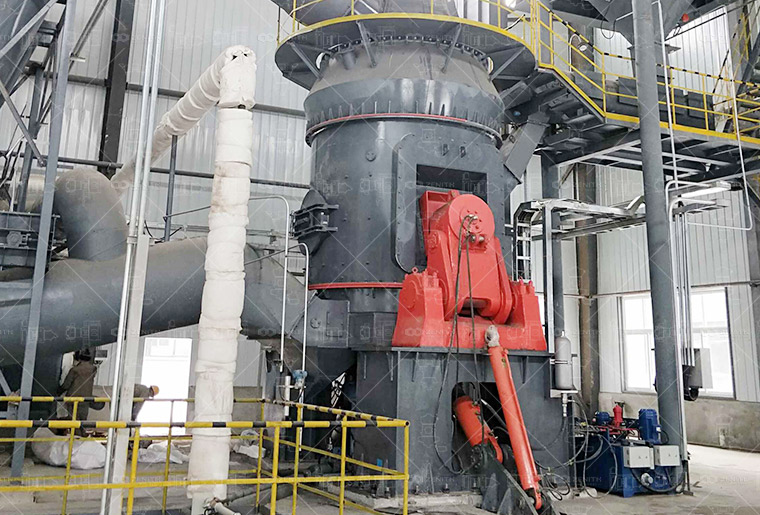 LM Vertical Grinding Mill installation showing compact footprint